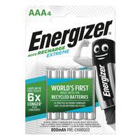 Extreme resirkulert oppladbart batteri - AAA/LR03 - Pakke à 4 - Energizer