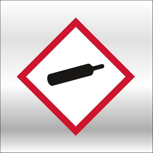Rørmerking ghs04-piktogram gass under trykk - Systemtext Rørmerking ghs04-piktogram gass under trykk - Systemtext