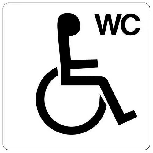 Klistremerke - Handicaptoalett - Novap Klistremerke - Handicaptoalett - Novap